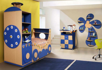 Кровать "Веселый паровозик" КМК 0362.1 - 24368