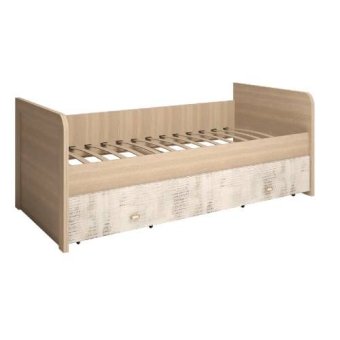 Кровать одинарная 900 мод.12 Ультра с ящиком - 19775