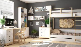 Стол с тумбой универсальный «Робин Вуд Лайт» - 0