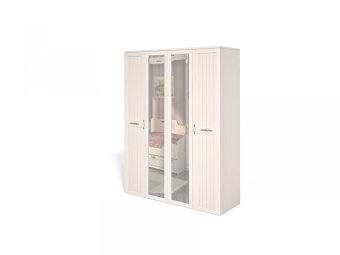 Шкаф для платья и белья 4х дв. Соната - 32355