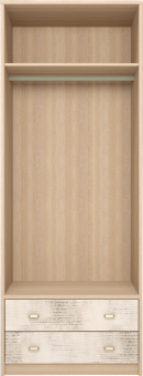 Шкаф для одежды 2-х дверный мод.1  Ультра с ящиками - 13100