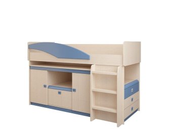 Кровать детская  № 4.1.2 П  + Лестница №3 - 20700