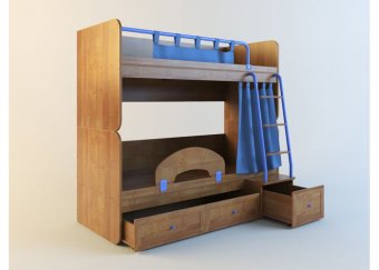 Немо (НКР-01) Двухэтажная кровать - 32835