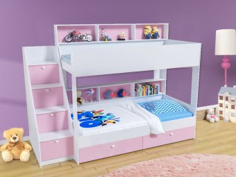 Двухъярусная кровать Голден кидс 10 - 36850