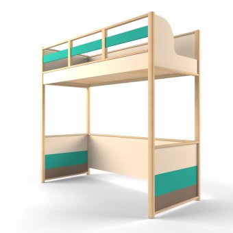 Кровать Чердак универсальная «Робин Вуд» - 0