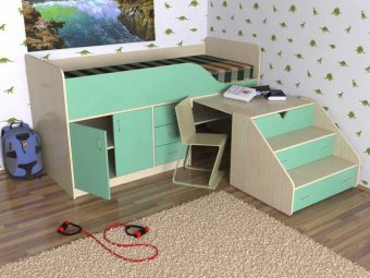 Кровать-чердак "Кузя 2" - 23530