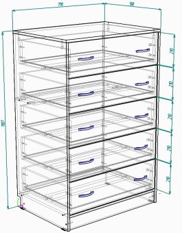 Нестандарт Комод Фанки Кидз  - 9770