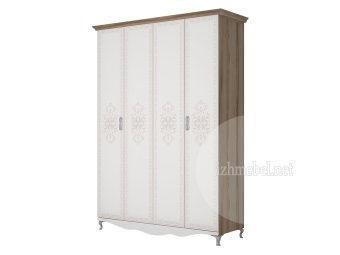 Династия мод. 1 Шкаф для одежды 4-дверный без зеркала - 22170