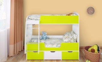 Кровать двухъярусная Малыш Двойняшка - 16225
