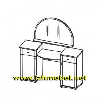 Ника-Люкс мод.14Р - Стол туалетный - 18825