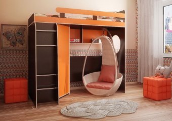 Кровать чердак с игровой зоной Фанки Кидз 3/1 СВ - 21770