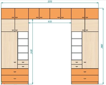 Нестандарт стенка КИВи 3570 - 72000
