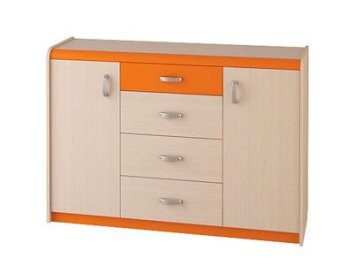 Комод с 4 ящиками и 2 дверями ЖК 4.5М, изд. №21 - 8280