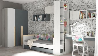 Стеллаж - перегородка «Ньютон Грэй» - 0