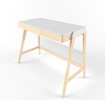 Стол растущий «Вуди» комбо белый - 0