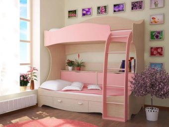 Кровать детская 2-ух ярусная РМК - 33860