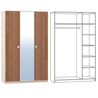 Доминика 450/02 Шкаф 3-х дверный - 14890