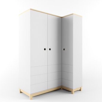 Шкаф угловой Правый «Гармошка Робин Вуд Лайт»‎ левый/правый  - 0