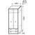 Шкаф для одежды 2-х дверный мод.1  Ультра с ящиками - 13100