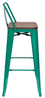 Стул полубарный TOLIX WOOD со спинкой - 4390