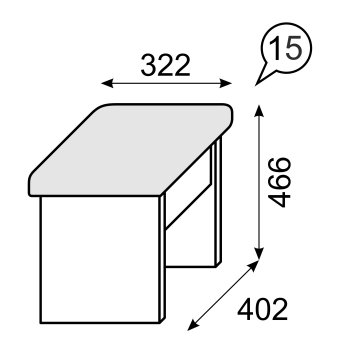 Банкетка мод. 15 Аргентина - 6921