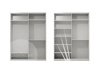 Анастасия мод. 1 Шкаф для одежды 4-дверный с зеркалом - 26051