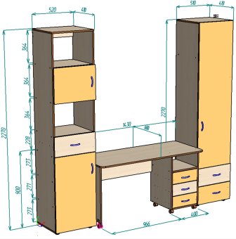 Нестандарт Уголок школьника Л-№5 - 44000
