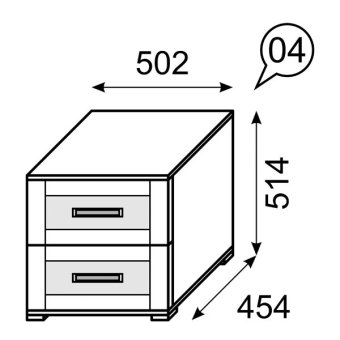 Тумба мод.4 Аргентина - 3750