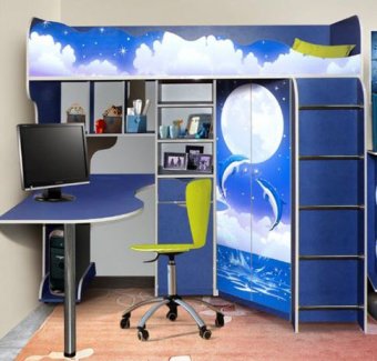 Кровать двухъярусная "Дельфин " КМК 0371.8 - 31200