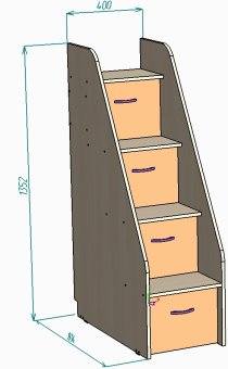 Лестница комод универсальная - 9850