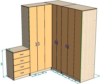 Нестандарт Шкаф для прихожей - 48000