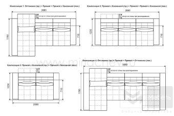 Диван угловой CАЛЬВАДОР композиция 1 - 187740