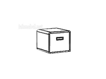 Терра Люкс модуль 3 - Тумба прикроватная - 2771