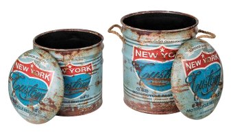 Пуф с ящиком для хранения PARIS (к-кт 2шт.) - 4290