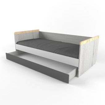 Кровать с дополнительным спальным местом «Ньютон Грэй» - 0