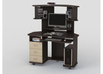 КС 20-16м3, Стол компьютерный (венге/дуб молочный) - 22120