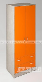 Шкаф двухдверный с ящиками Фанки Кидз 13/3 СВ - 10390