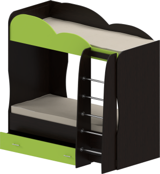 КРОВАТЬ ДЕТСКАЯ ДВУХЪЯРУСНАЯ «ИНДИГО 2.1» - 23040
