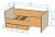 Каталог Нестандарт Детская кровать Л-40 75х150 от магазина ПолКомода.РУ