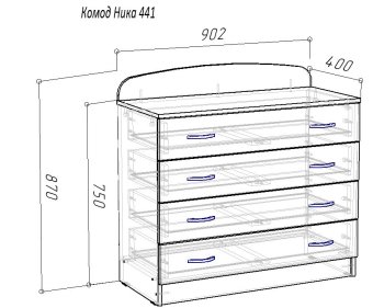 Ника 441 Комод - 4806
