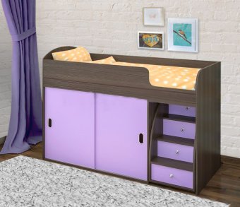 Кровать чердак Малыш Купе - 22200
