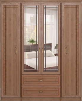 Шкаф для одежды 4-х дверный с ящиками мод.2 Лондон - 39622