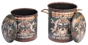 Пуф с ящиком для хранения PARIS (к-кт 2шт.) - 4290