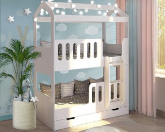 Двухъярусная кровать Домик Сказка ДС-17 - 26578