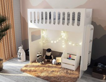 Кровать чердак с нишей ДС-27 - 18915