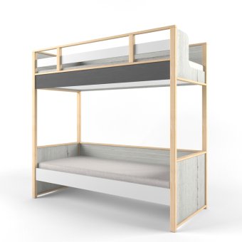 Кровать 2х-ярусная универсальная «Ньютон Грэй» - 0