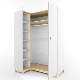 Шкаф угловой Правый «Гармошка Робин Вуд Лайт»‎ левый/правый  - 0