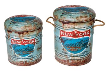 Пуф с ящиком для хранения PARIS (к-кт 2шт.) - 4290