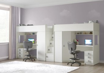 Двухъярусная кровать Л-BB604-604 с тумбами - 61905