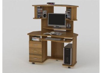 КС 20-16м3, Стол компьютерный (венге/дуб молочный) - 22120